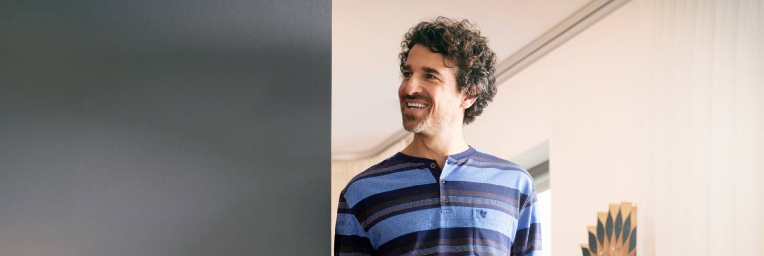 Blauwe heren nachthemden Blauwe heren nachthemden