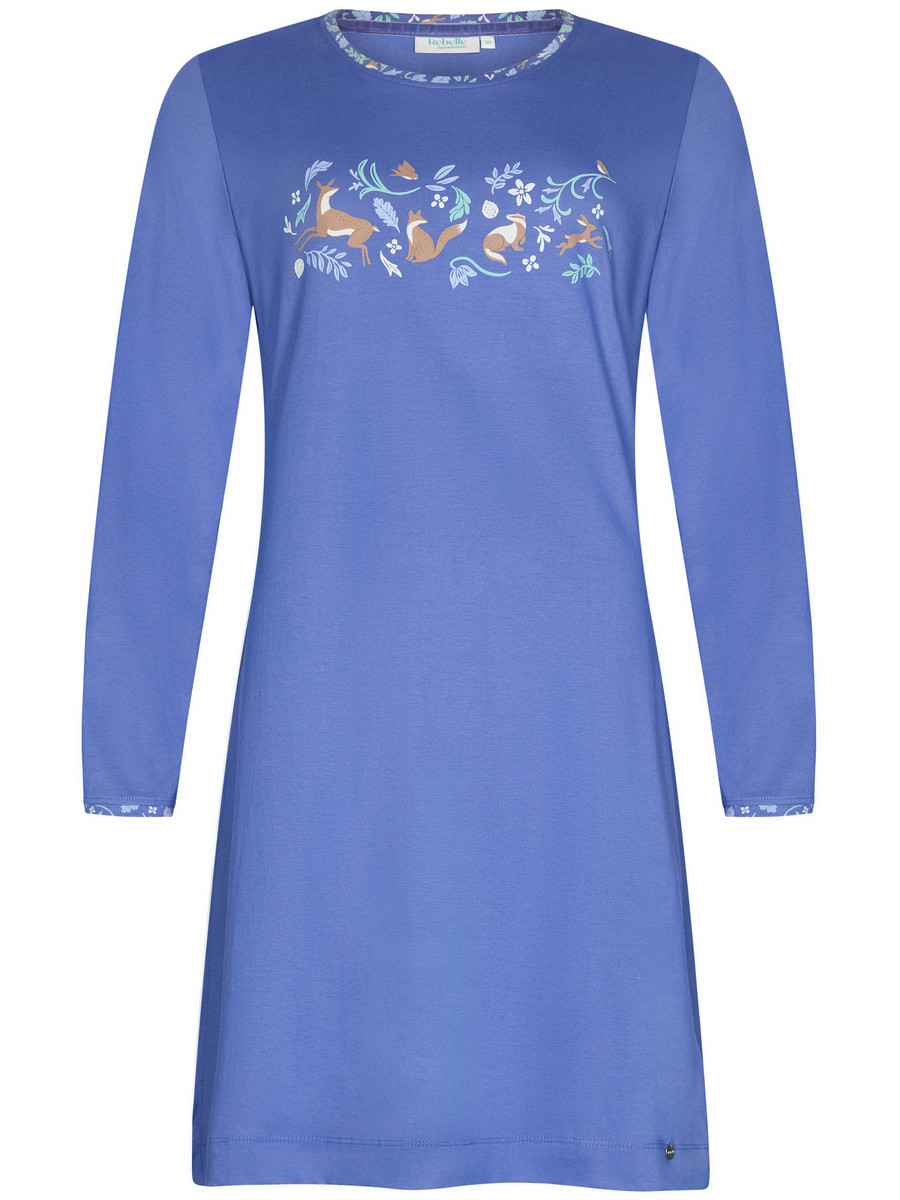 Duurzaam katoenen nachthemd bosdieren