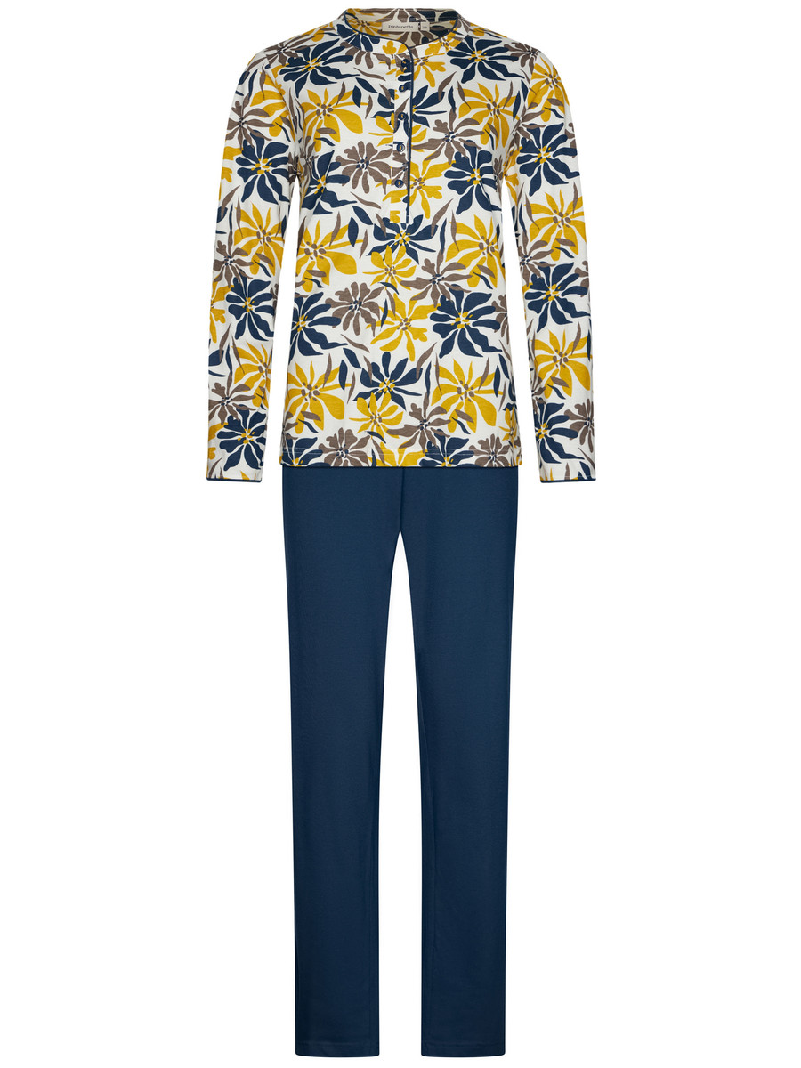 Katoenen pyjama abstracte bloemen