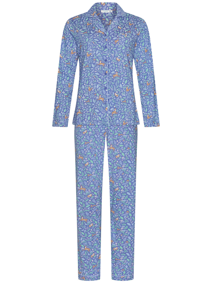 Katoenen doorknooppyjama bosdieren