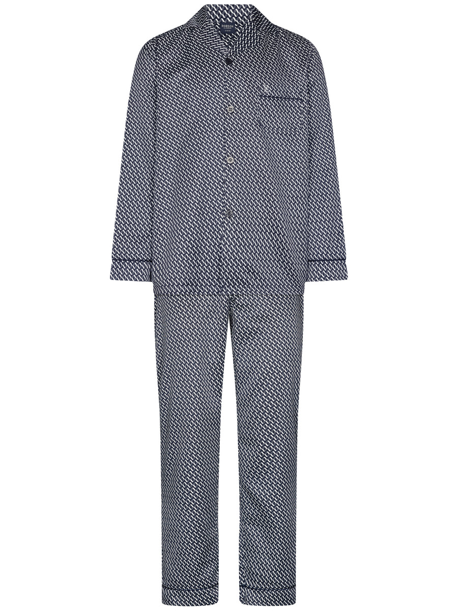 Satijnen doorknooppyjama Robson