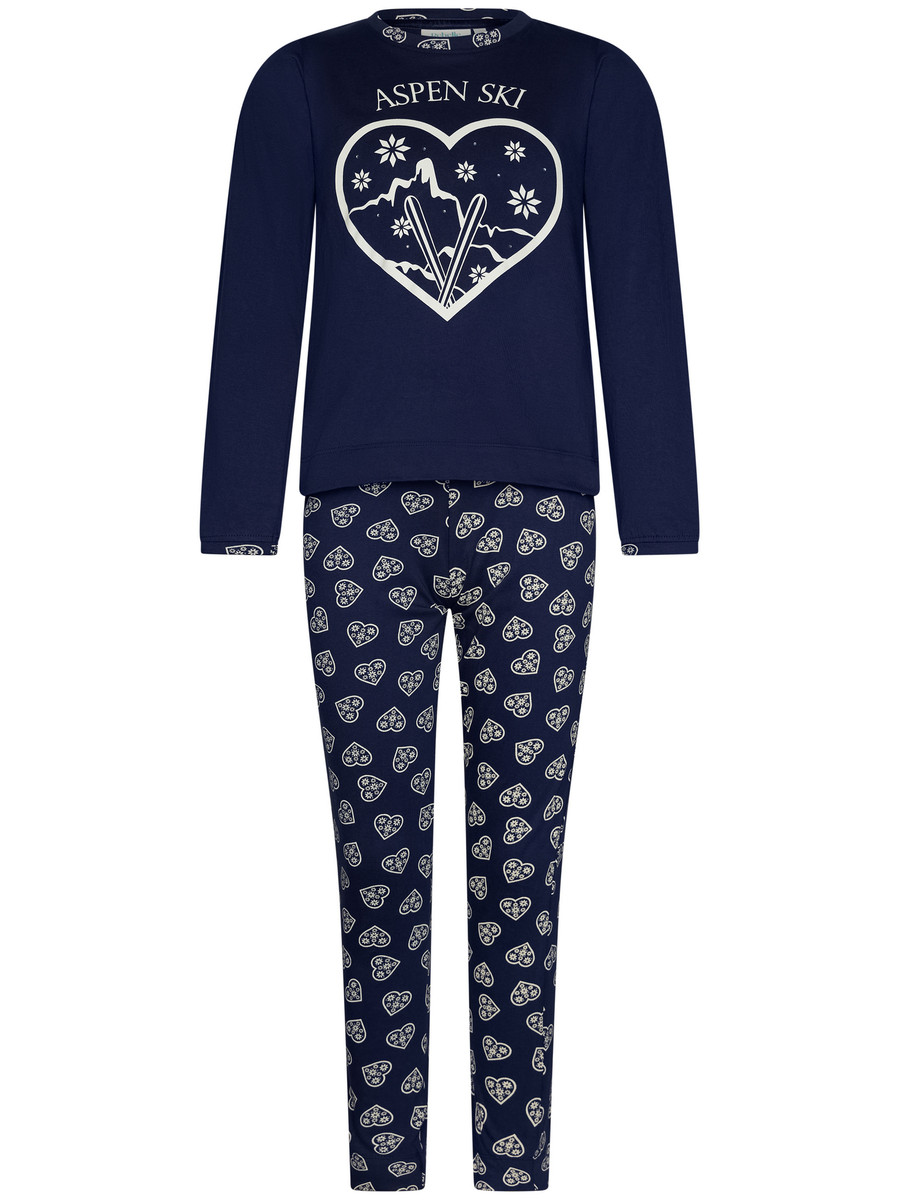 Katoenen meisjes pyjama ski