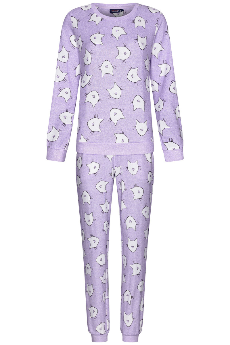 Duurzame paarse pyjama katten