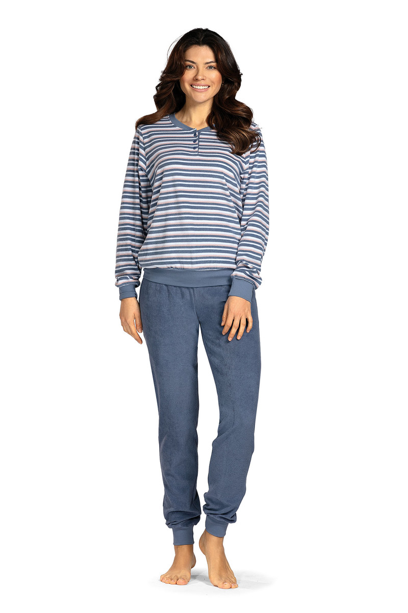 Gestreepte badstoffen pyjama Comtessa
