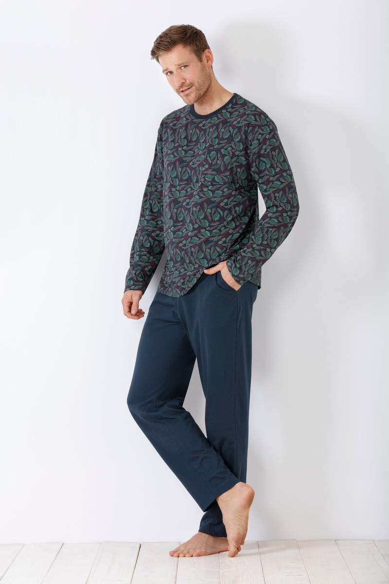 Hajo heren pyjama grafische bladeren