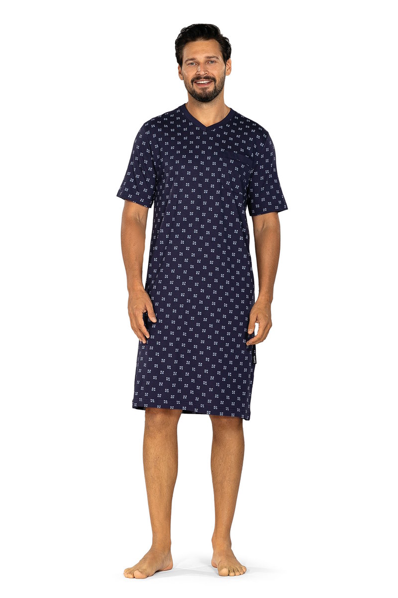 Comte heren nachthemd marineblauw