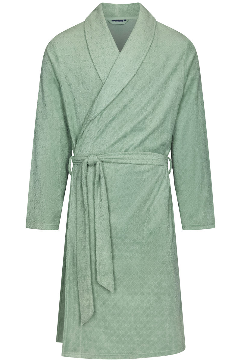 Badstof heren badjas groen van Pastunette