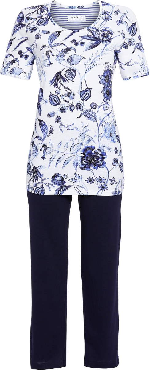 Blauwe bloemen pyjama van Ringella