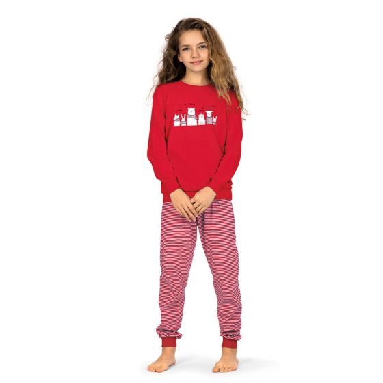 Meisjes pyjama rood