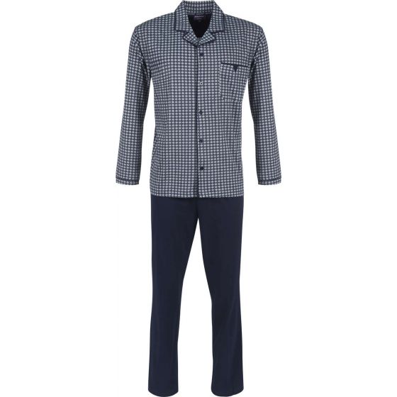 Doorknoop pyjama van Pastunette grijs en blauw