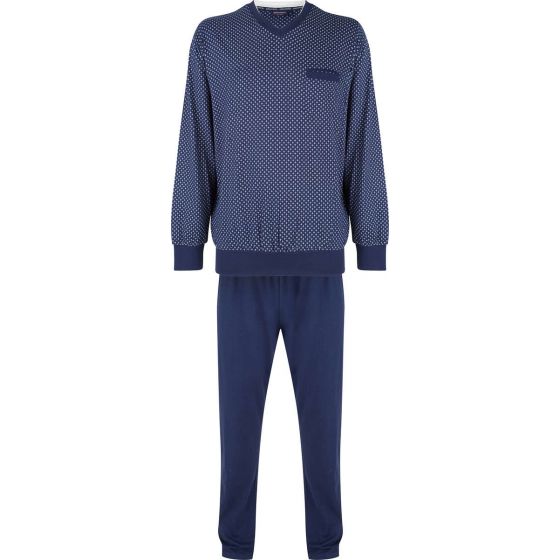 Blauwe heren pyjama van Pastunette