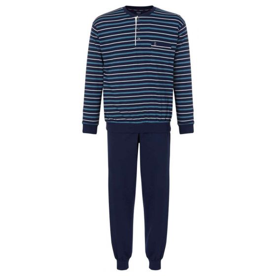 Tricot heren pyjama blauw Robson