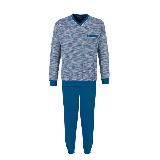 Robson heren pyjama blauw