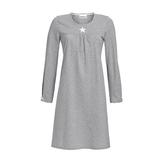 Ringella nachthemd grijs met ster Make-A-Wish
