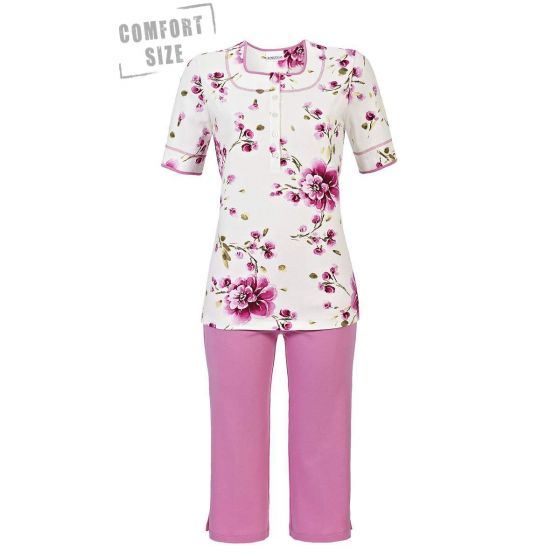 Ringella dames pyjama roze bloemen