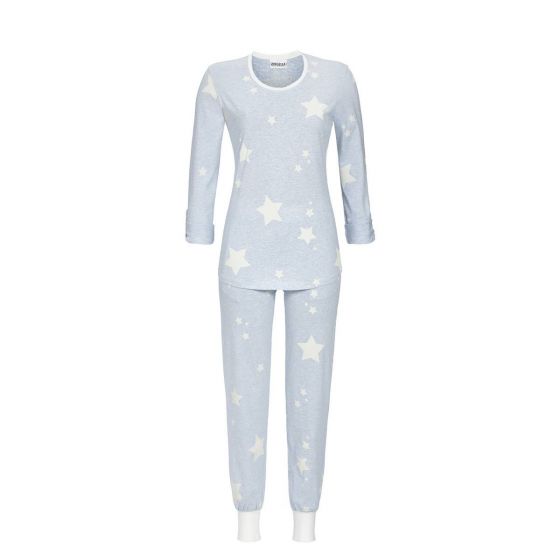 Blauwe Ringella dames pyjama sterren
