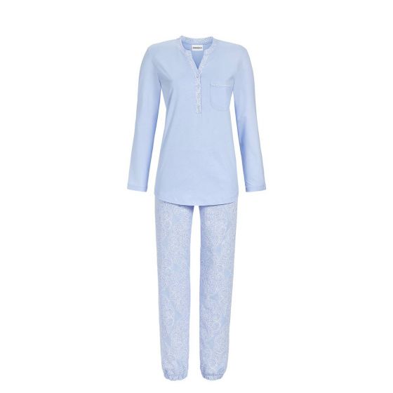 Licht blauwe dames pyjama Ringella