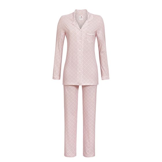 Doorknoop dames pyjama Ringella roze