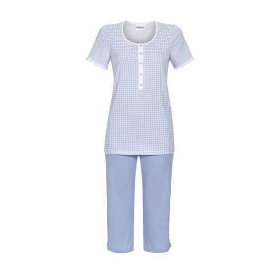Ringella pyjama blauw geruit