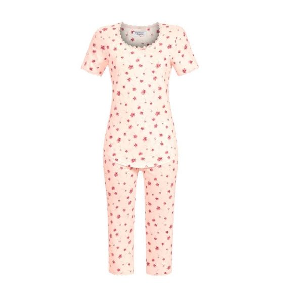 Roze dames pyjama Ringella bloemen