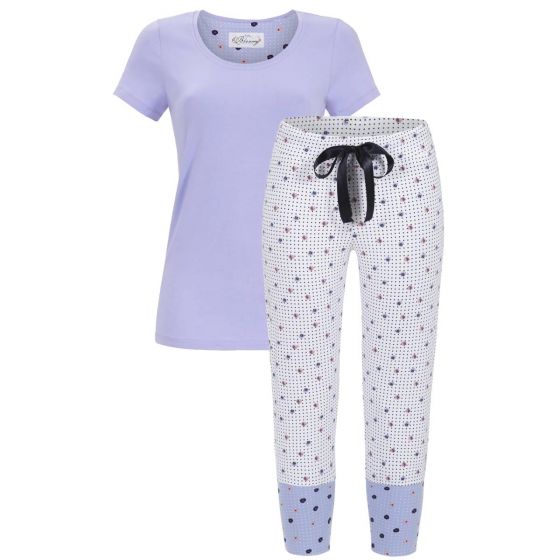 Blauw met witte Bloomy pyjama