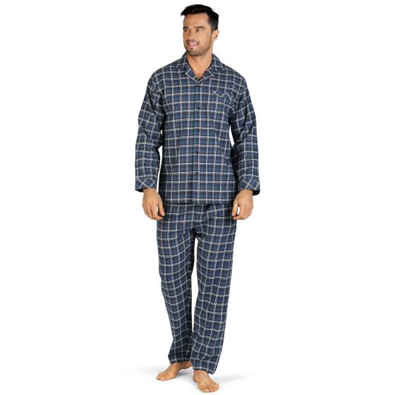 Doorknoop flanellen heren pyjama Comte