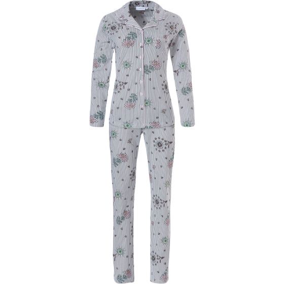 Doorknoop pyjama bloem Pastunette
