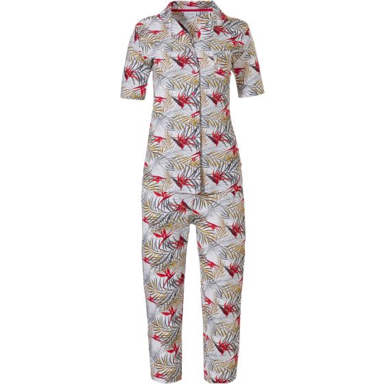 Katoenen dames doorknoop pyjama