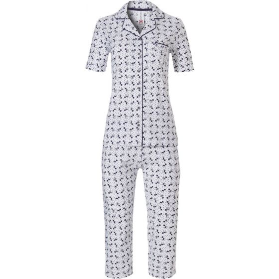 Doorknoop pyjama katoen