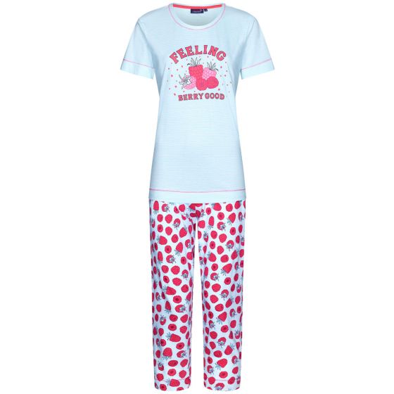 Frambozen katoenen pyjama Rebelle