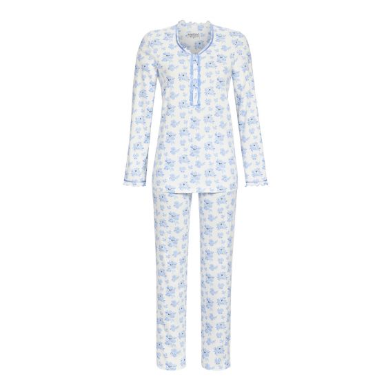 Blauwe bloemen pyjama Ringella