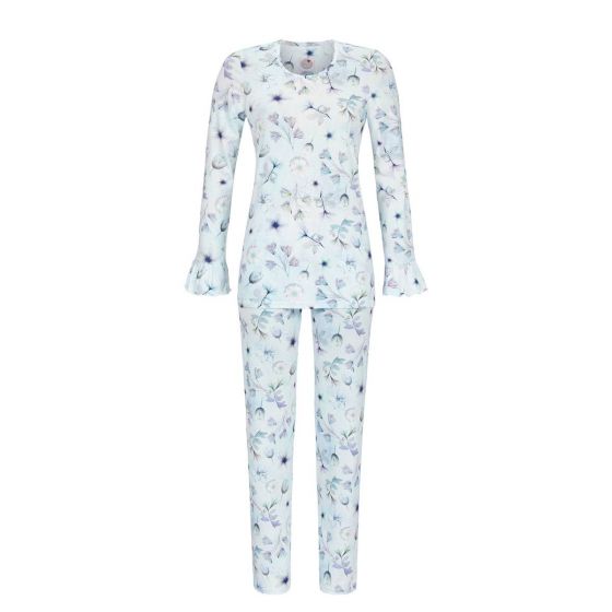 Blauwe pyjama Ringella bloemen