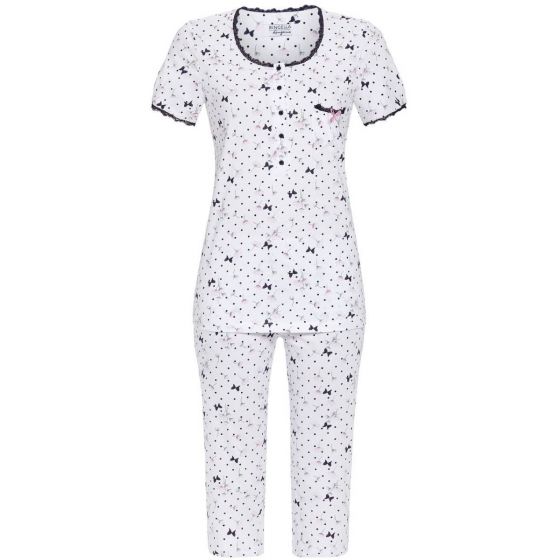 Witte dames pyjama
