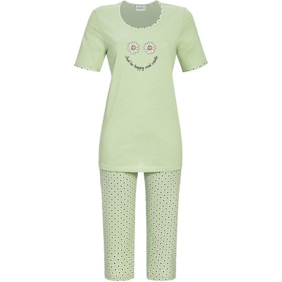 Groene pyjama bloemen Smile