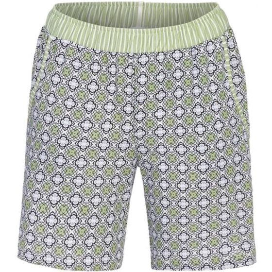 Pyjamashort Bloomy patroon groen