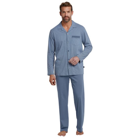 Schiesser heren doorknoop pyjama