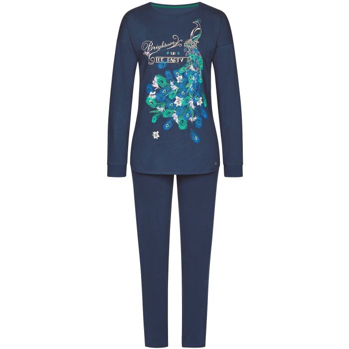 Blauwe dames pyjama van Triumph pauw