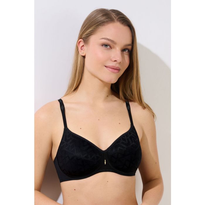 Zwarte beugelloze bh Lisca Opal