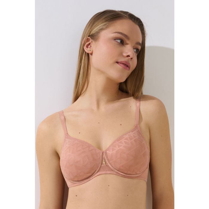 Poeder roze beugelloze bh Lisca Opal