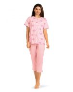 Roze doorknoop pyjama Comtessa