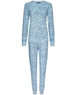 Blauwe fleece pyjama Pastunette Elva