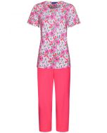 Katoenen bloemen pyjama Pastunette