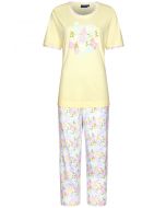 Gele katoenen pyjama Pastunette