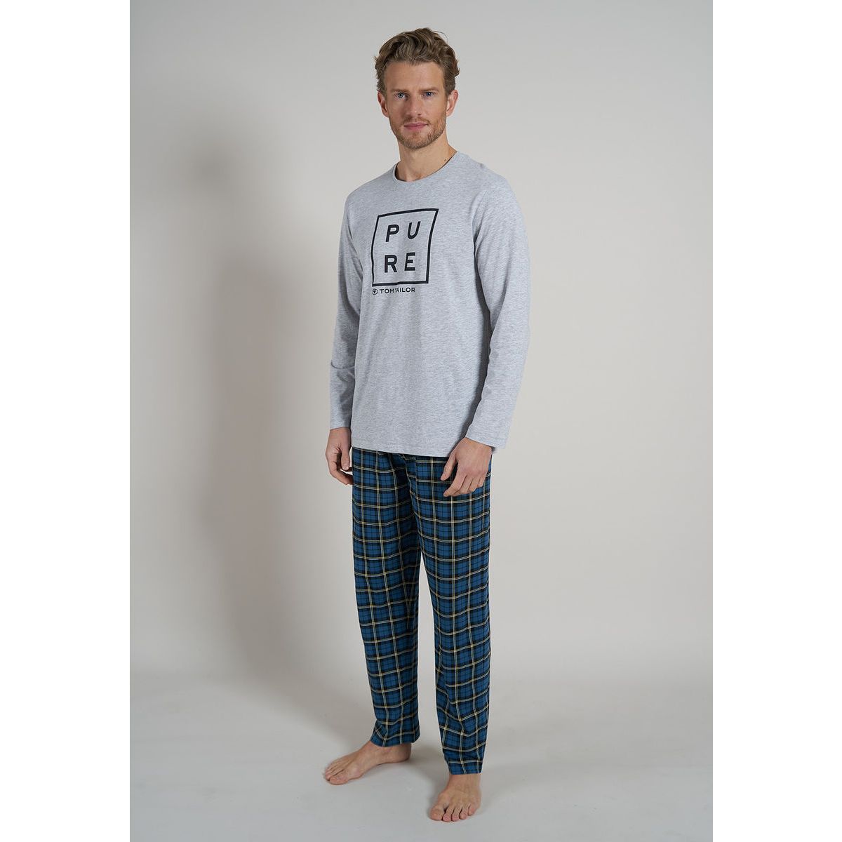 Tom Tailor heren pyjama Pure | Gratis verzending vanaf € 40,- | Gratis  retour | Snel in huis | Online de mooiste pyjama\'s, nachthemden, ondermode  en meer