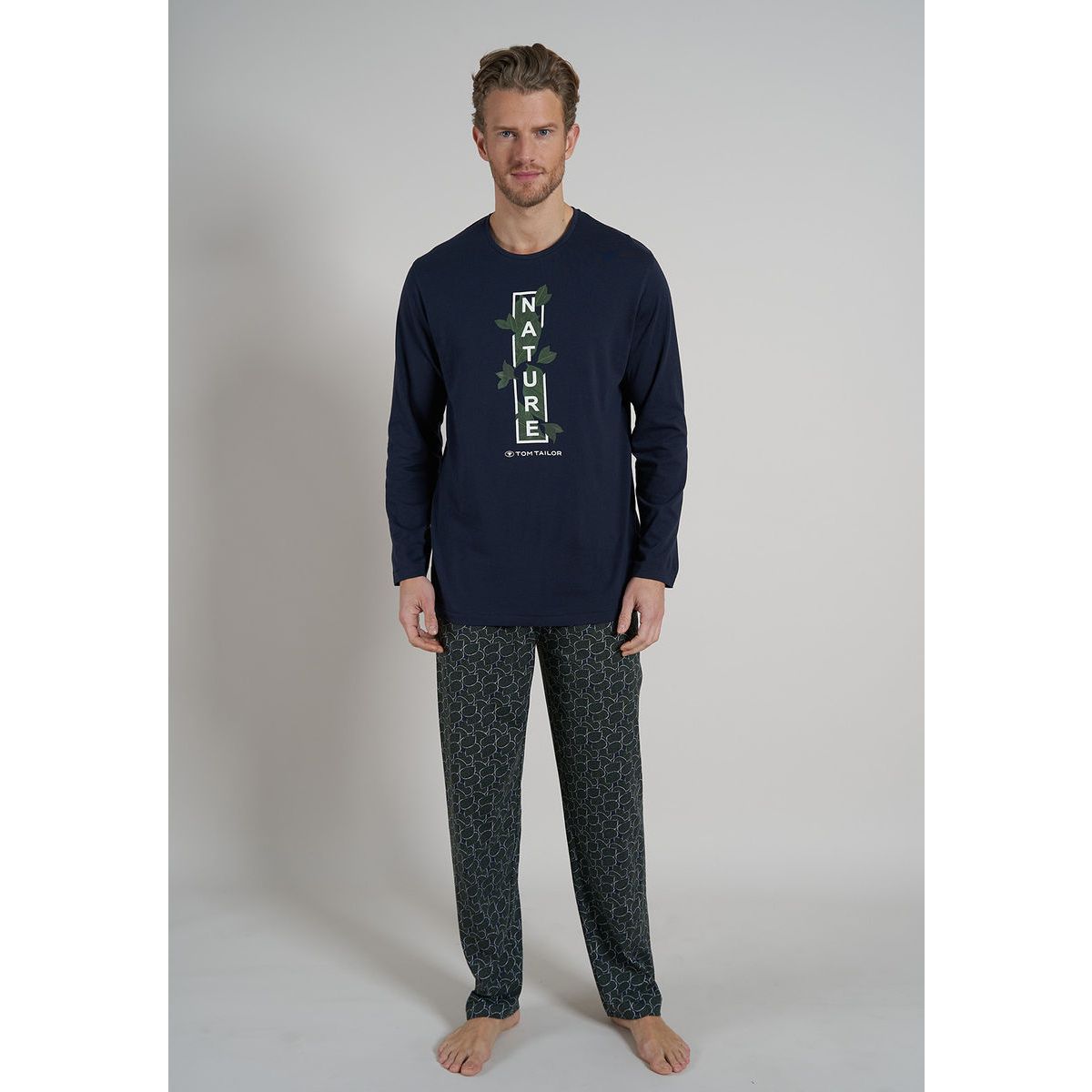 Groene Tom Tailor pyjama Nature | Gratis verzending vanaf € 40,- | Gratis  retour | Snel in huis | Online de mooiste pyjama\'s, nachthemden, ondermode  en meer | Pyjamas