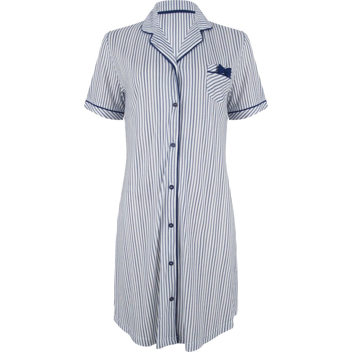 Nachthemd knoopjes gestreept Pastunette | Online de mooiste nachthemden, ondermode en