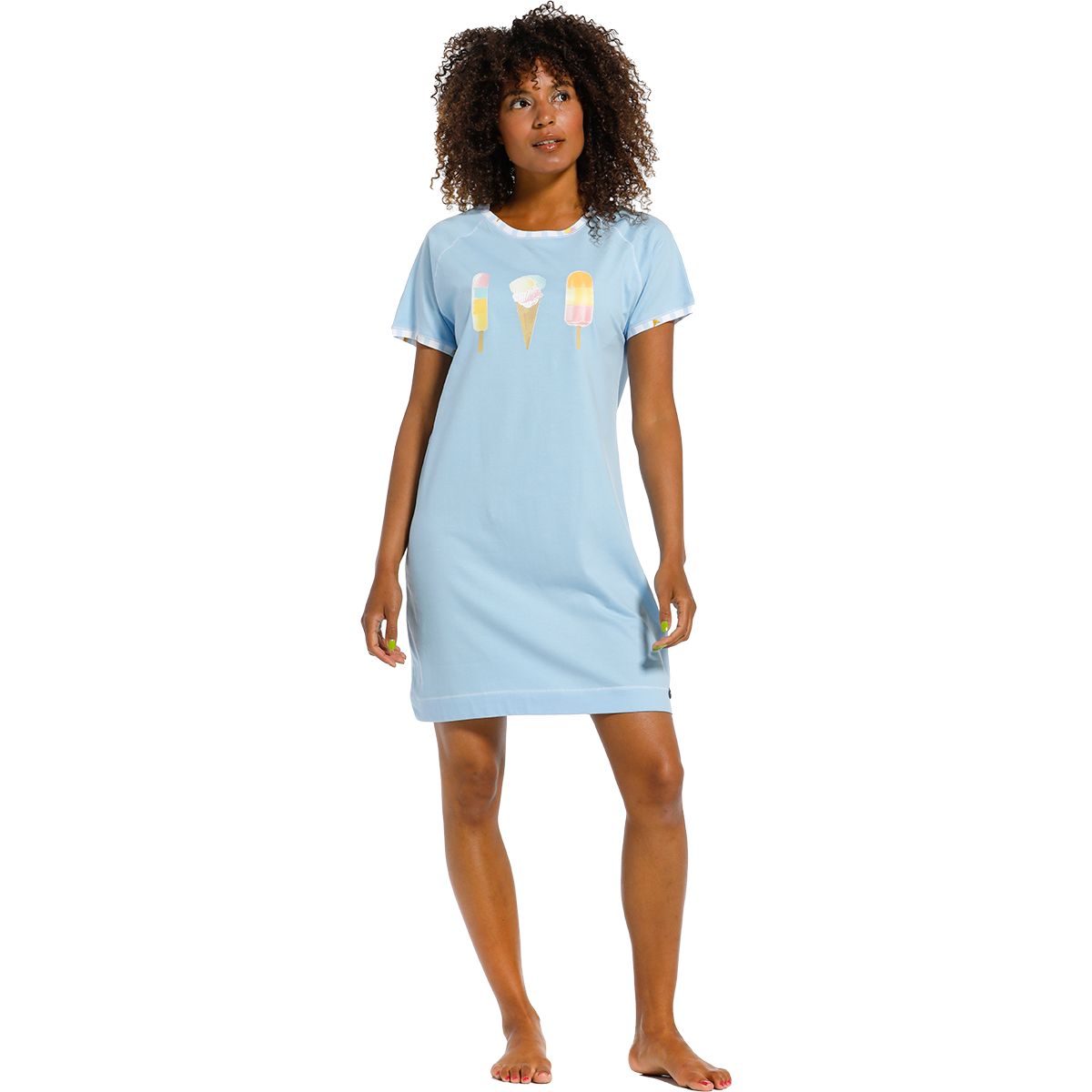 Kleding Dameskleding Pyjamas & Badjassen Nachthemden en tops One size blue sheer dress #575 