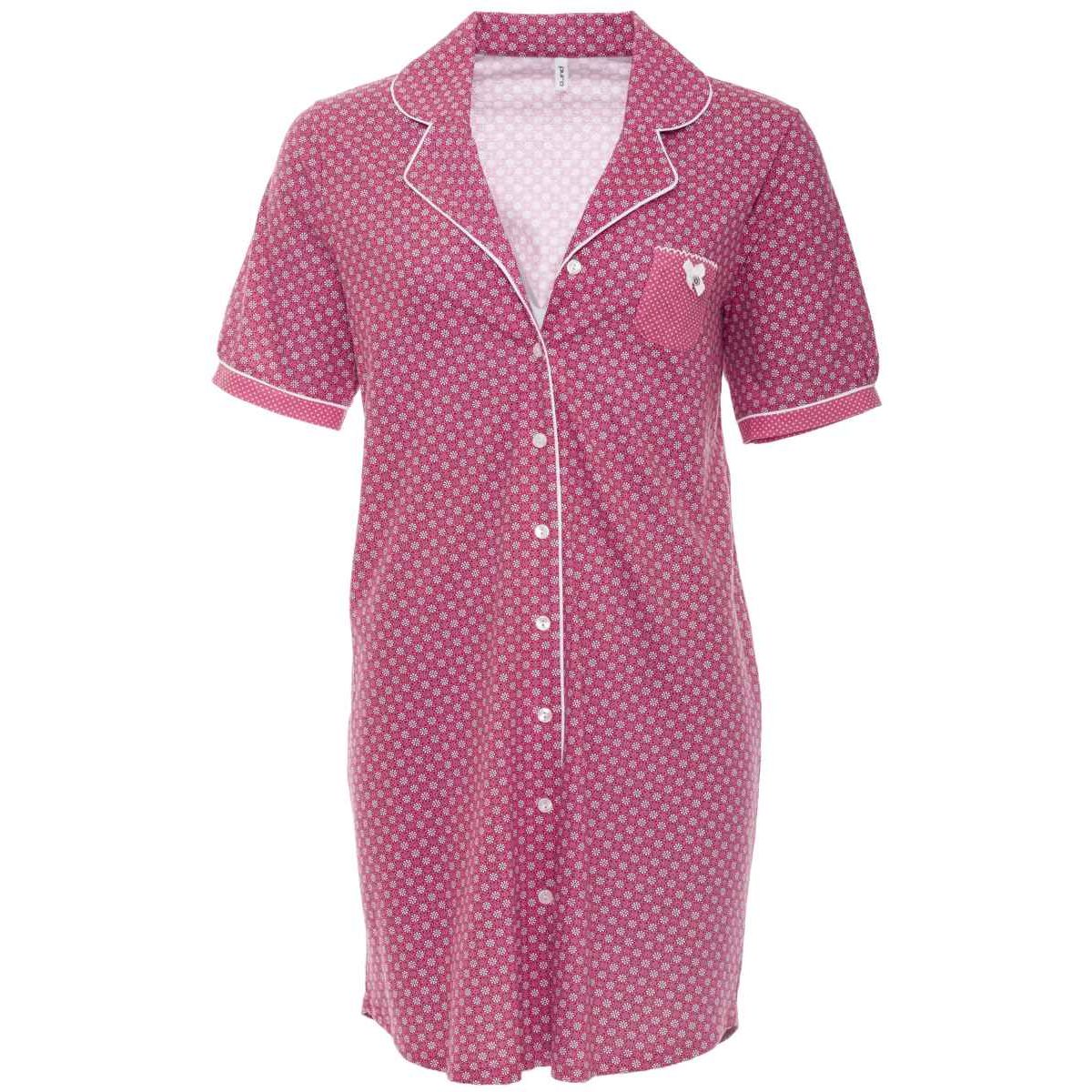 ontwerp Zeebrasem Aantrekkingskracht Nachthemd met knopen Charmor rood | Online de mooiste pyjama's,  nachthemden, ondermode en meer