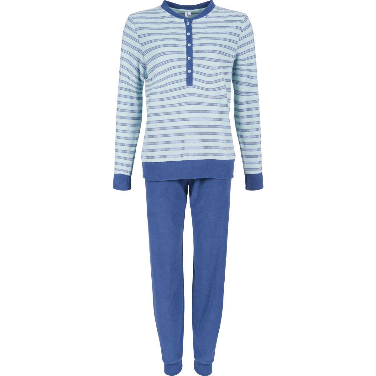 Economisch stem wees gegroet Pyjama badstof blauw gestreept van Pastunette | Online de mooiste pyjama's,  nachthemden, ondermode en meer