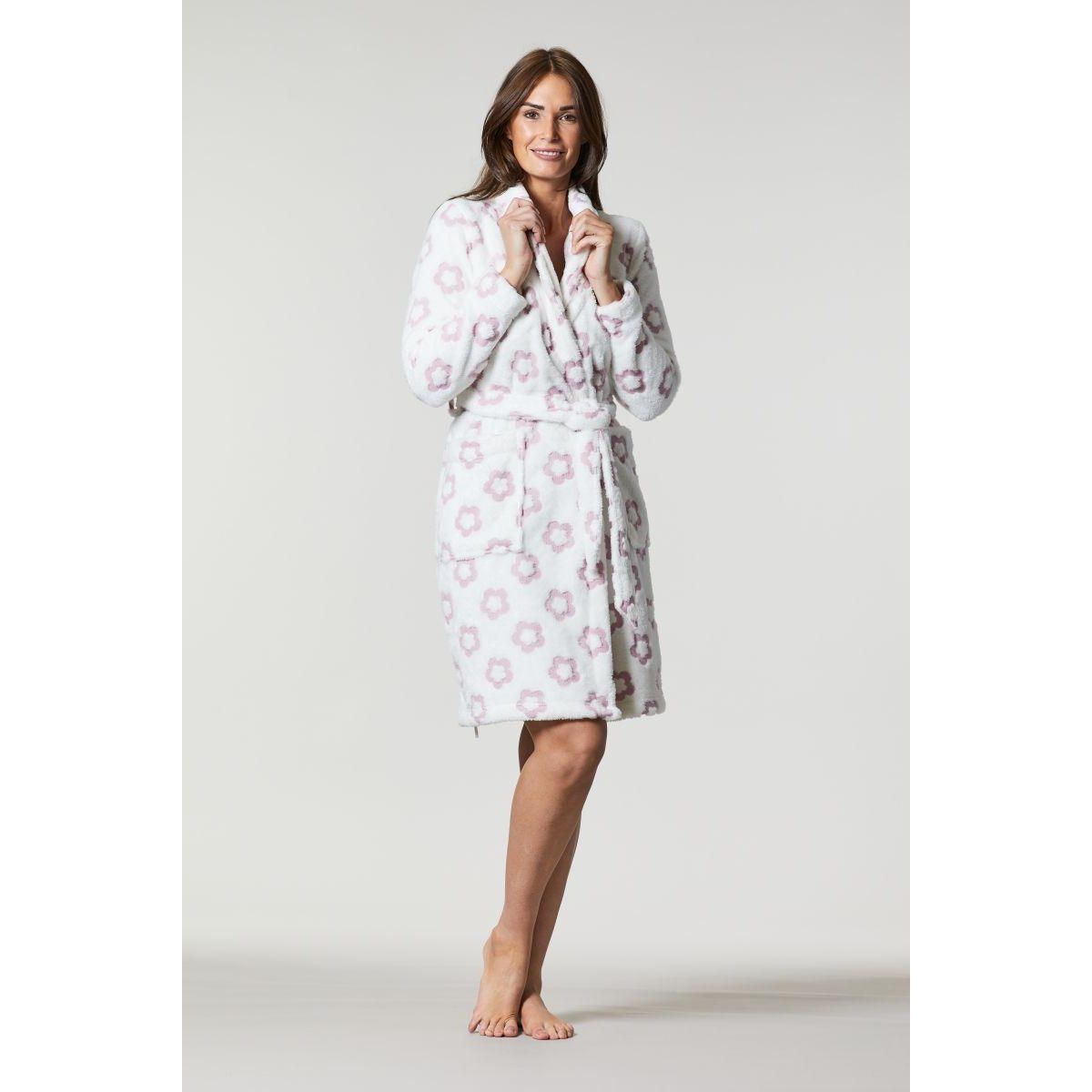 incompleet fenomeen meditatie Fleece dames badjas bloemen | Gratis verzending Pyjama-webshop | Online de  mooiste pyjama's, nachthemden, ondermode en meer